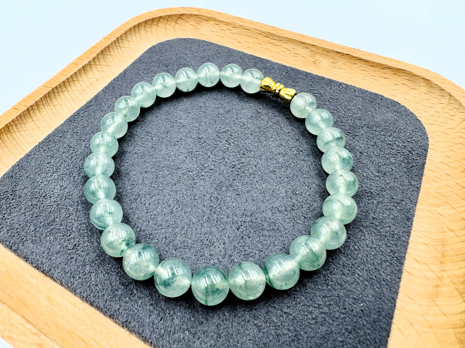 冰飘花翡翠手串